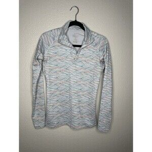 Nike Pro Combat Pullover Womens Small Gray Fitted Dri-FIT Athletic Training Top